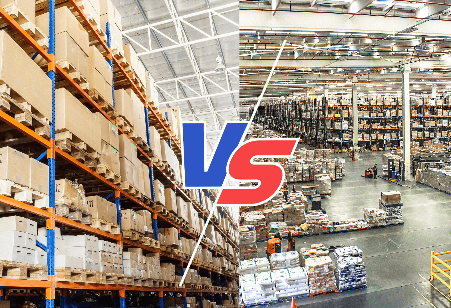 Distribution centers offer cost-efficient bulk handling but are less suited for processing individual consumer orders (Source: Internet)