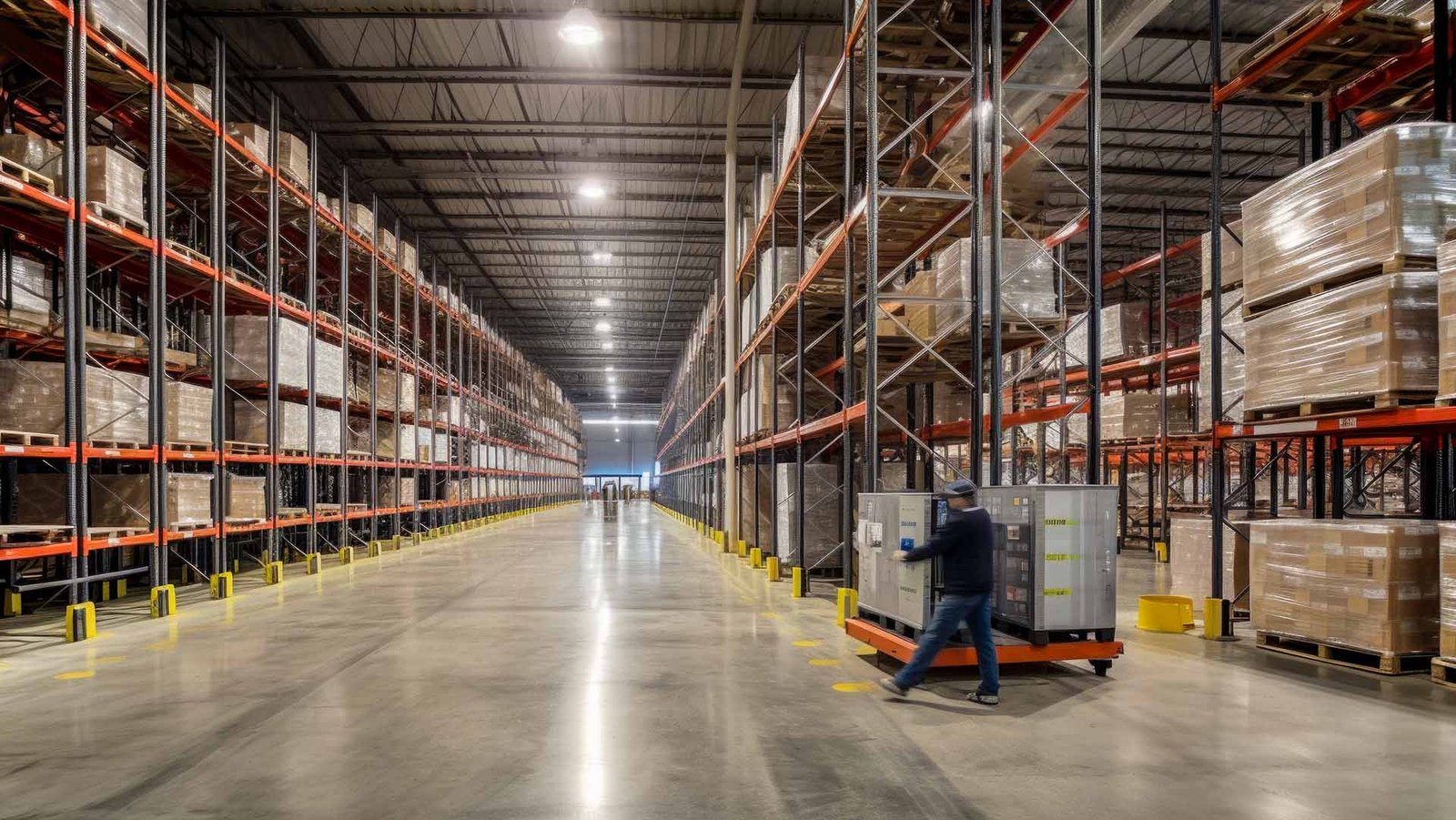 A distribution center optimizes the flow of goods, focusing on fast and efficient order processing (Source: Internet)