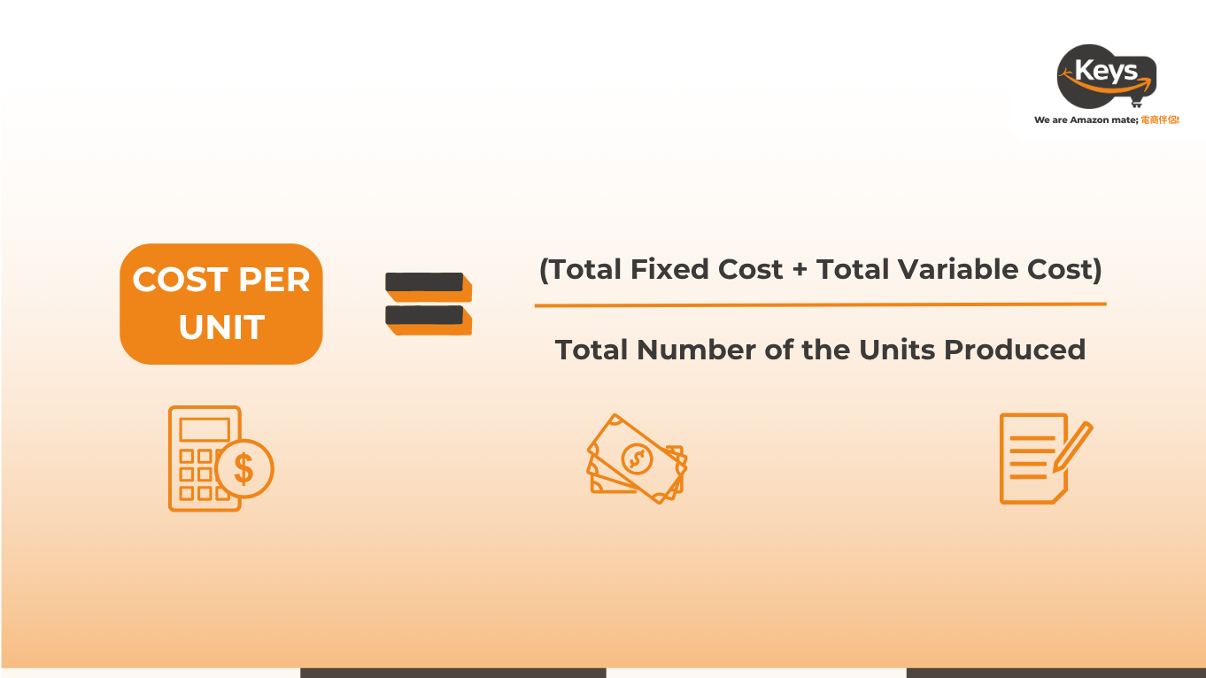 The formula of cost per unit (Source: Keys Logistics)
