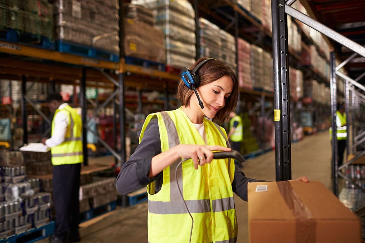 Voice-directed warehousing