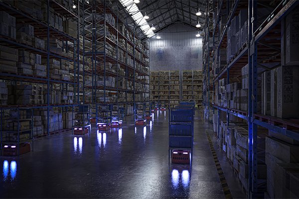 Lights-out warehouse