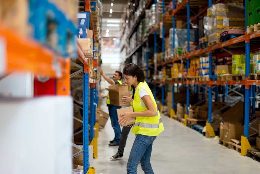 What is warehouse order picking?